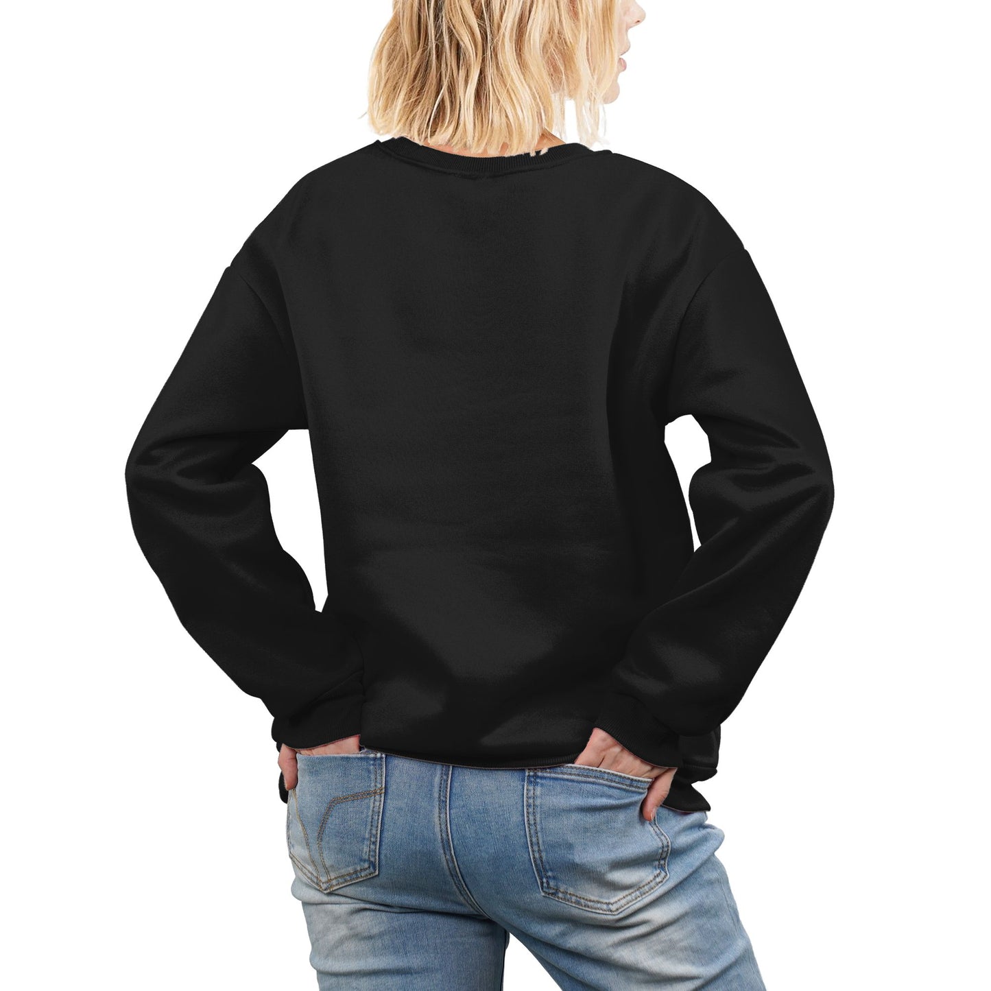 HAPUP® Cozy Fleece-Lined Women's Sweatshirt | Custom Heat Transfer Print | Anti-Pill Polyester