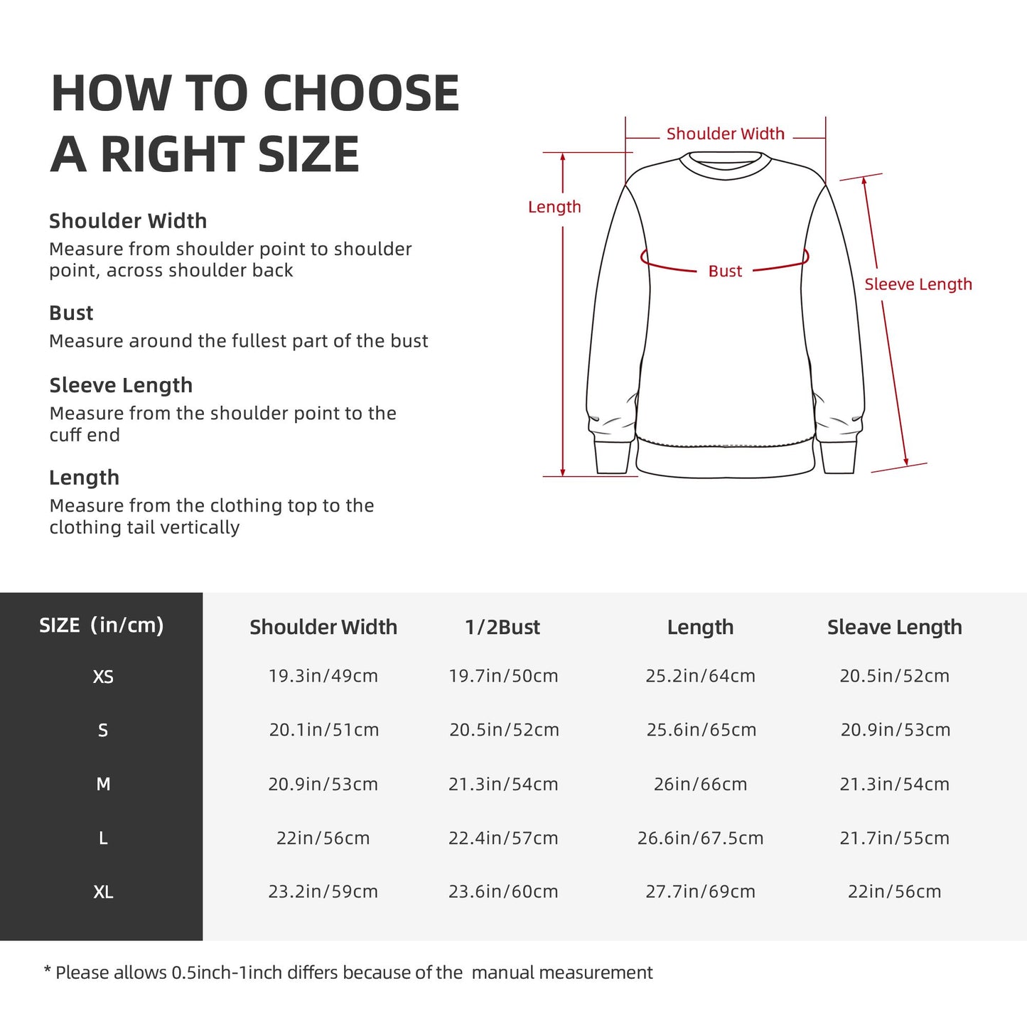 HAPUP® Women's Custom Fleece Crewneck Sweatshirt – Personalized Warm Pullover Top