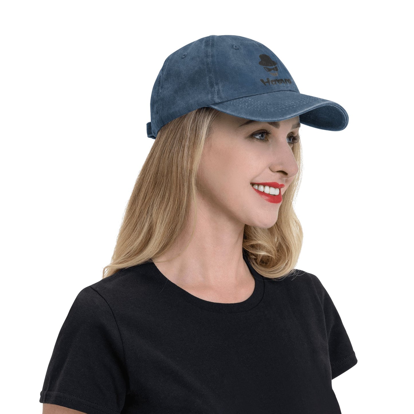 HAPUP® Customizable Washed Denim Baseball Cap | Unisex Vintage Style, Perfect for Everyday Adventures