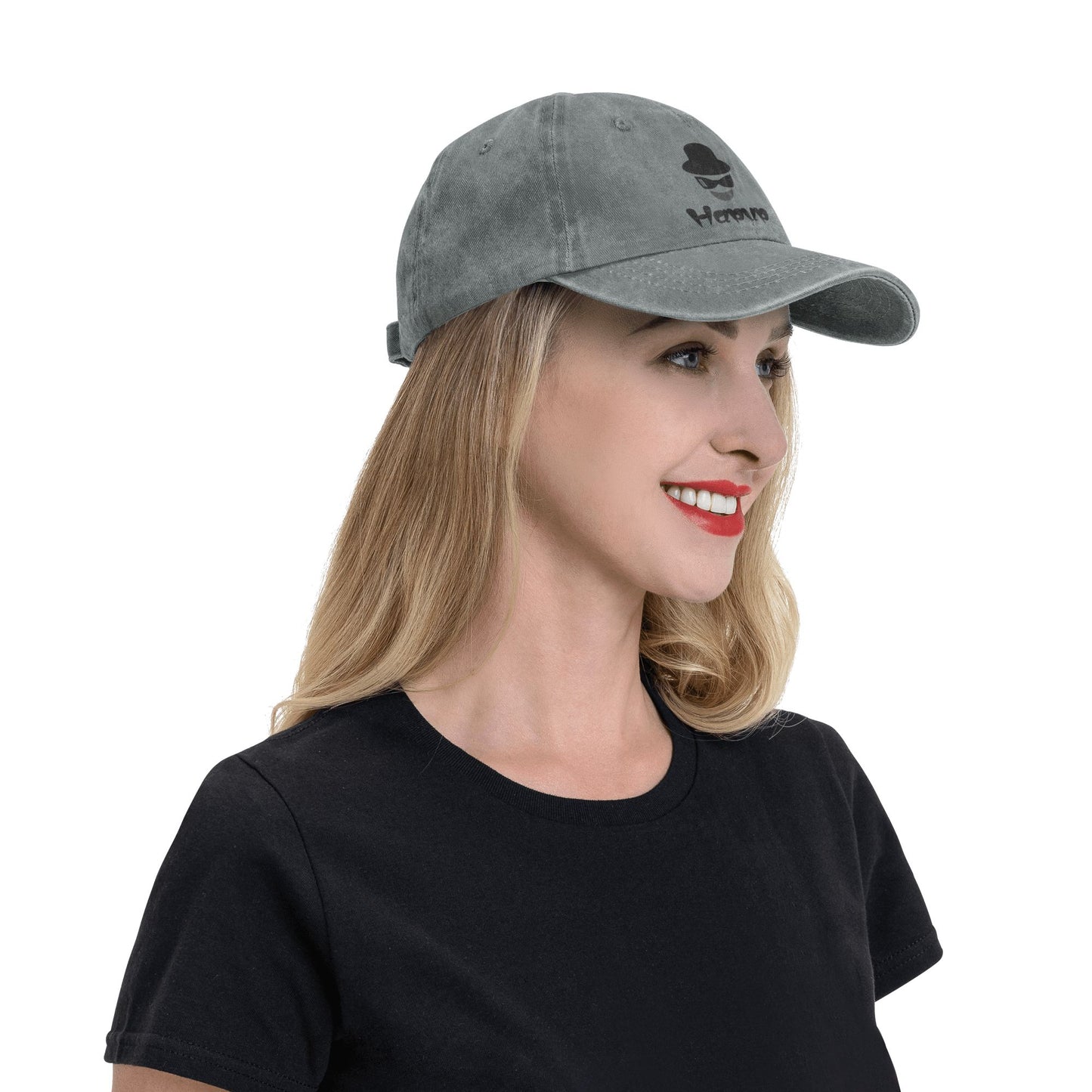HAPUP® Customizable Washed Denim Baseball Cap | Unisex Vintage Style, Perfect for Everyday Adventures