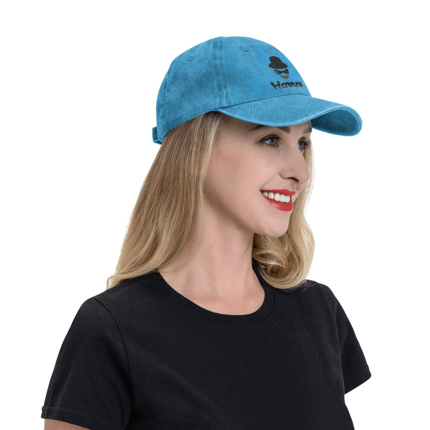 HAPUP® Customizable Washed Denim Baseball Cap | Unisex Vintage Style, Perfect for Everyday Adventures
