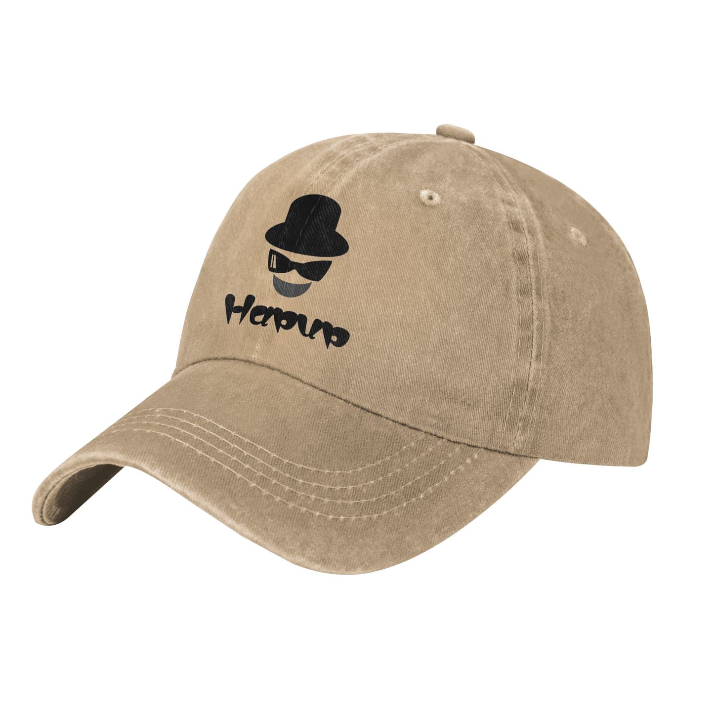 HAPUP® Customizable Washed Denim Baseball Cap | Unisex Vintage Style, Perfect for Everyday Adventures