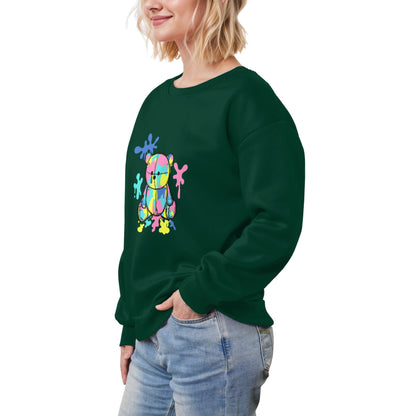 HAPUP® Cozy Fleece-Lined Women's Sweatshirt | Custom Heat Transfer Print | Anti-Pill Polyester