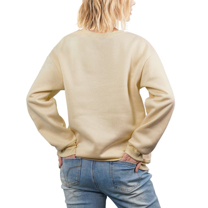 HAPUP® Cozy Fleece-Lined Women's Sweatshirt | Custom Heat Transfer Print | Anti-Pill Polyester