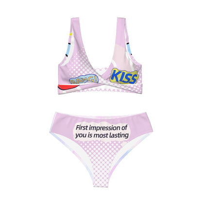 HAPUP® Women’s Cross Front Bikini Set – Two Piece Swimsuit for Beach & Summer