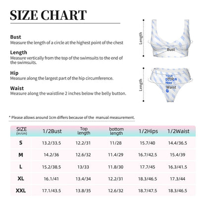 HAPUP® Women’s Cross Front Bikini Set – Two Piece Swimsuit for Beach & Summer