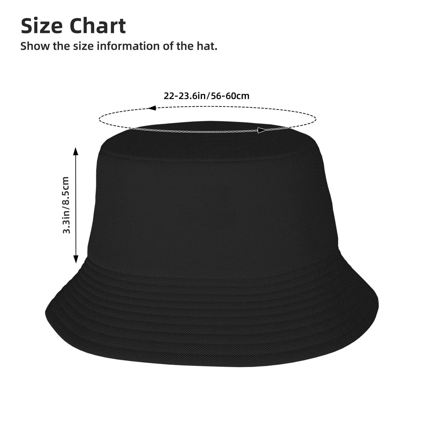 HAPUP® Bucket Hat – Unisex Sun Hat & Casual Headwear with Custom Print