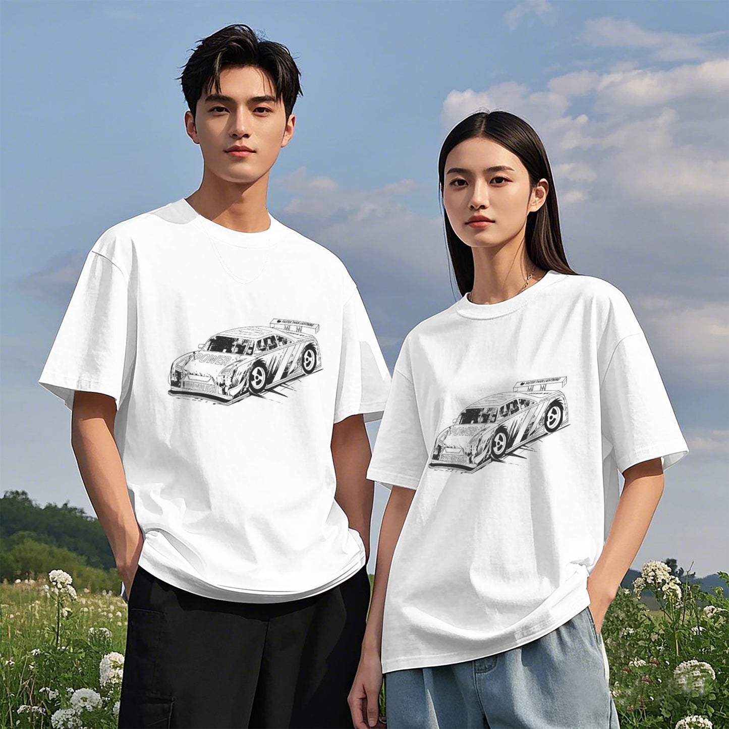 HAPUP® Cotton Graphic T-Shirt – Casual Shirt & Top for Men and Women