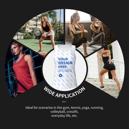 HAPUP® Women's Sports Shirt – Quick Dry Workout Tank Top for Running, Gym & Outdoor Fitness