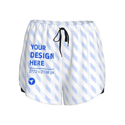 HAPUP® Women's Sports Pants – Double Layer Athletic Shorts with Phone Pocket