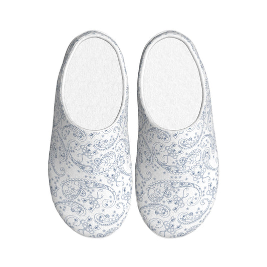 HAPUP® Cotton House Slippers – Comfortable Indoor Footwear with TPR Non-Slip Sole