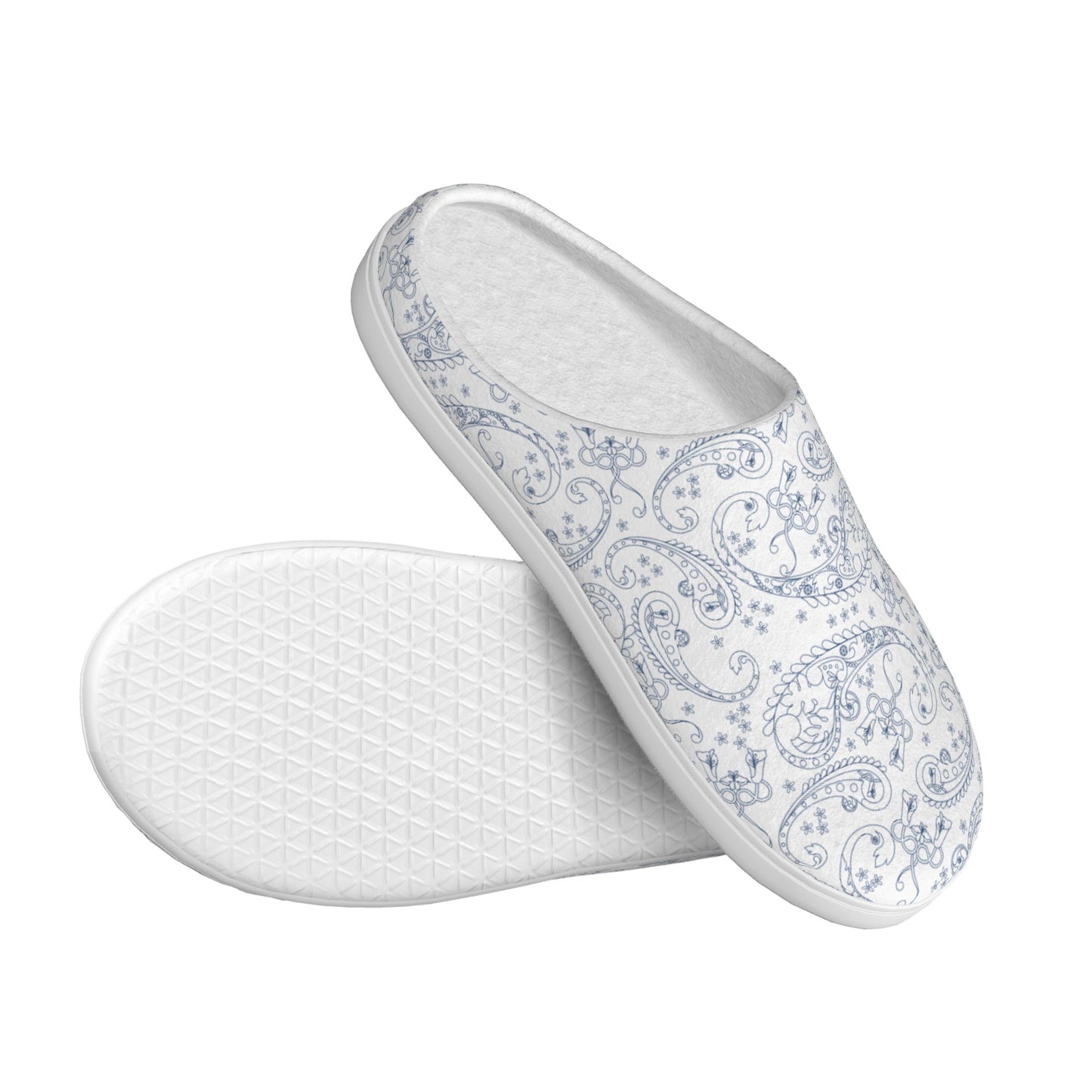 HAPUP® Cotton House Slippers – Comfortable Indoor Footwear with TPR Non-Slip Sole
