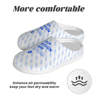 HAPUP® Cotton House Slippers – Comfortable Indoor Footwear with TPR Non-Slip Sole