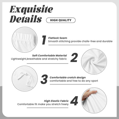 HAPUP® Women's Workout Shorts – Stretch Athletic Sports Pants for Gym & Fitness