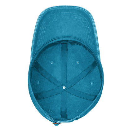 HAPUP® Customizable Washed Denim Baseball Cap | Unisex Vintage Style, Perfect for Everyday Adventures
