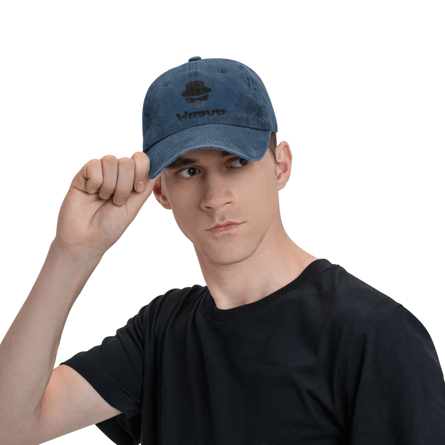 HAPUP® Customizable Washed Denim Baseball Cap | Unisex Vintage Style, Perfect for Everyday Adventures