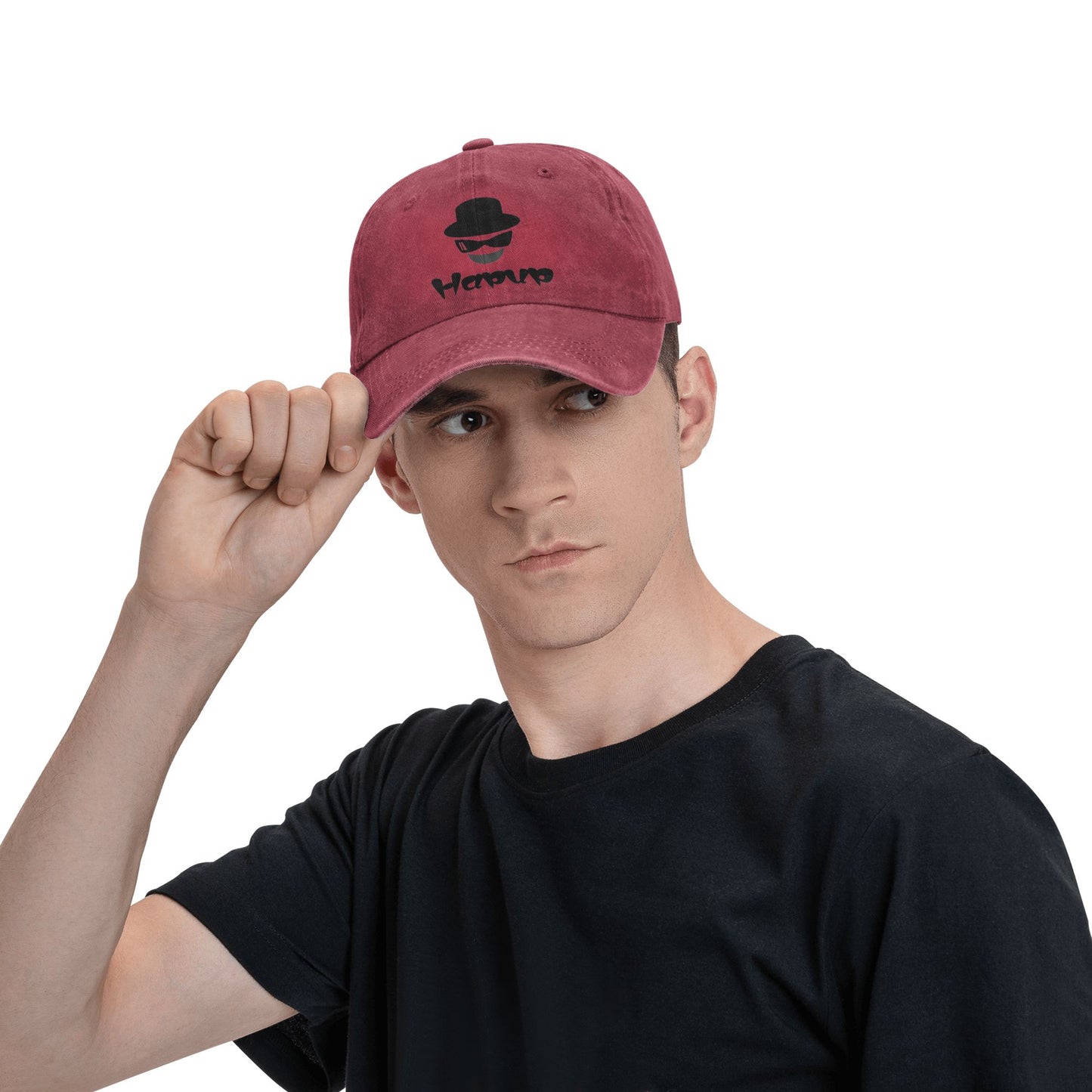 HAPUP® Customizable Washed Denim Baseball Cap | Unisex Vintage Style, Perfect for Everyday Adventures