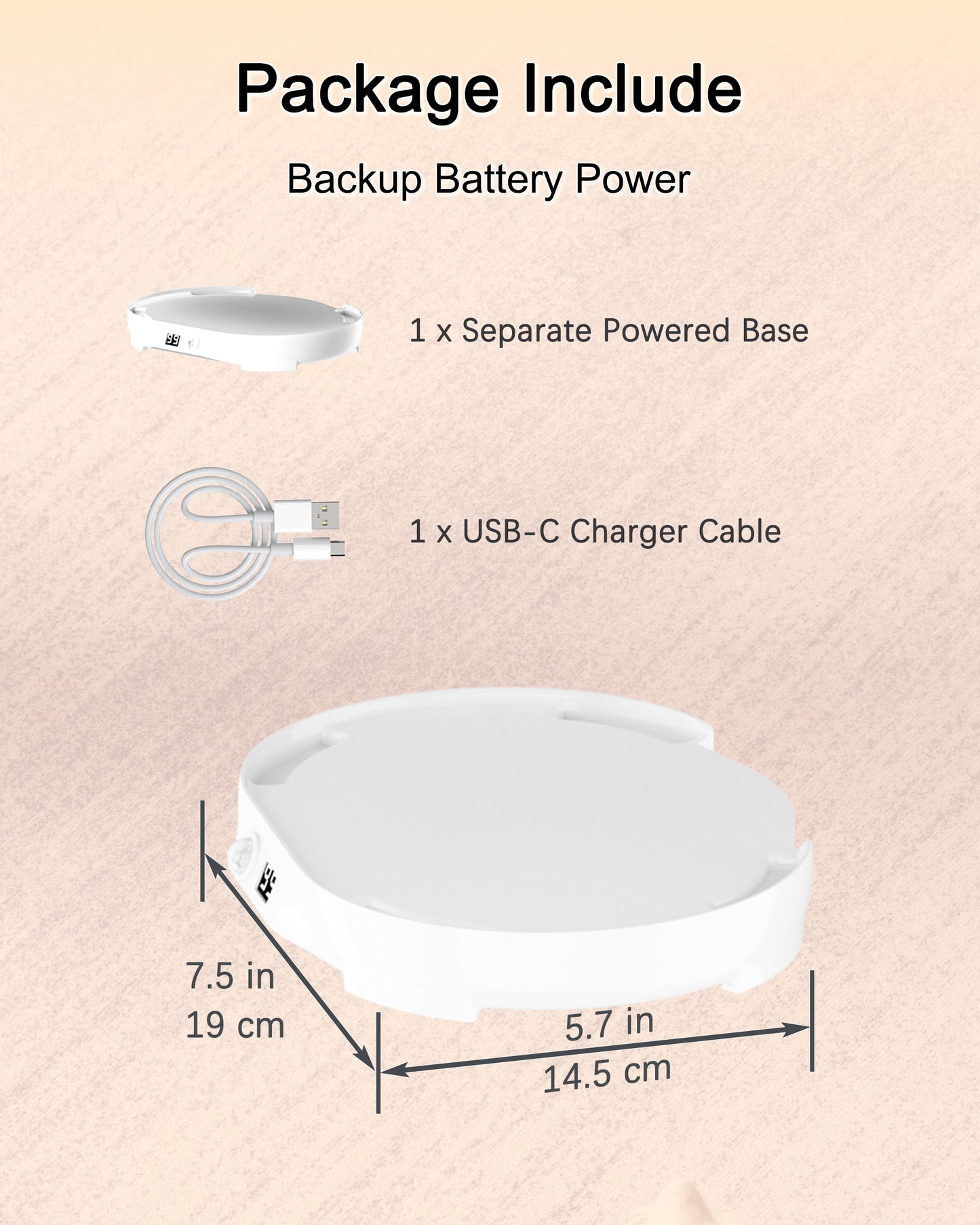 HAPUP® Rechargeable Base for Cordless Cat Water Fountain – FT666 / FT888 Battery-Operated Pet Fountain
