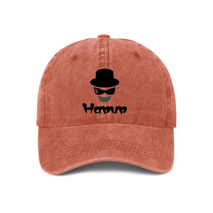 Customizable Washed Denim Dad Hat | Unisex Baseball Cap with Adjustable Fit & Tribal Print