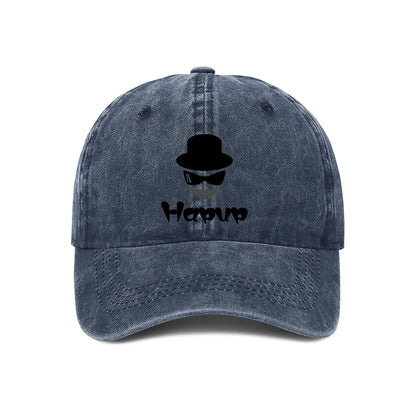 Customizable Washed Denim Dad Hat | Unisex Baseball Cap with Adjustable Fit & Tribal Print