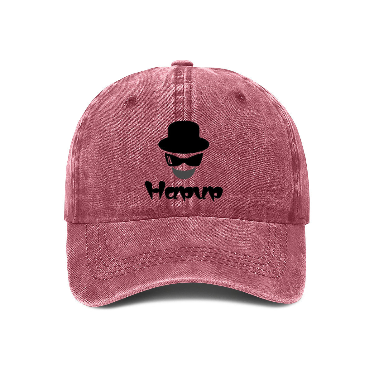 Customizable Washed Denim Dad Hat | Unisex Baseball Cap with Adjustable Fit & Tribal Print