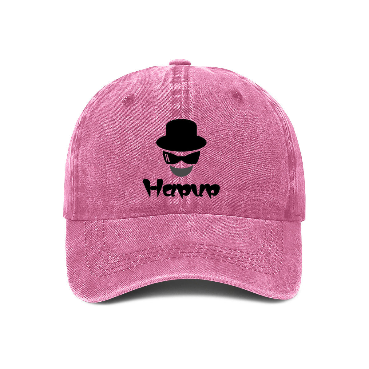 Customizable Washed Denim Dad Hat | Unisex Baseball Cap with Adjustable Fit & Tribal Print