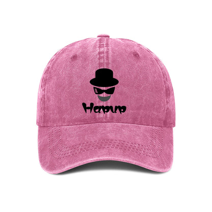 Customizable Washed Denim Dad Hat | Unisex Baseball Cap with Adjustable Fit & Tribal Print