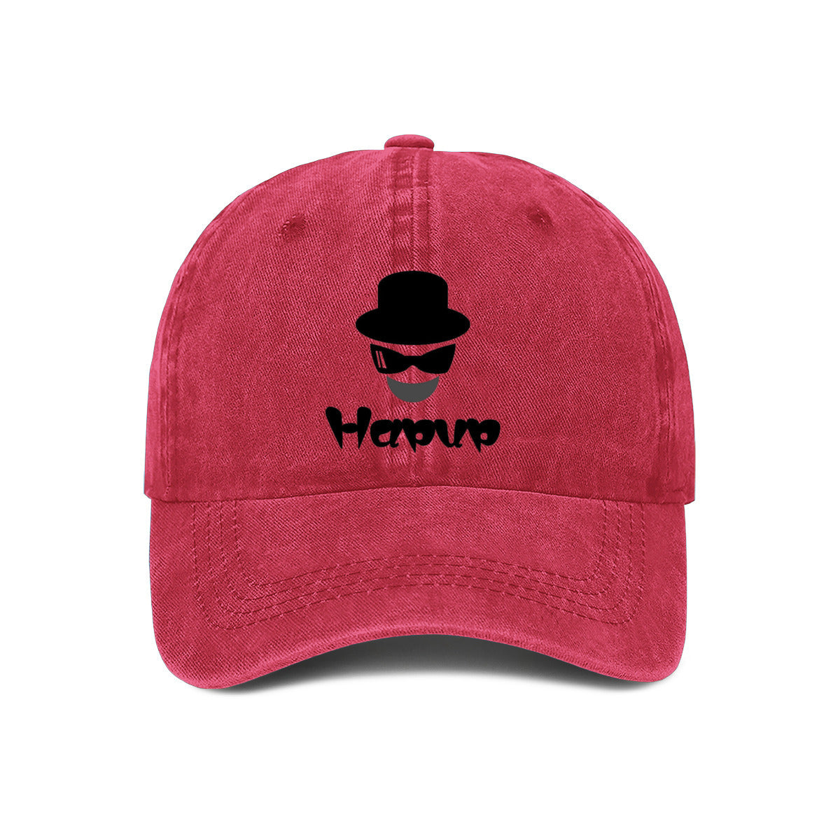 Customizable Washed Denim Dad Hat | Unisex Baseball Cap with Adjustable Fit & Tribal Print