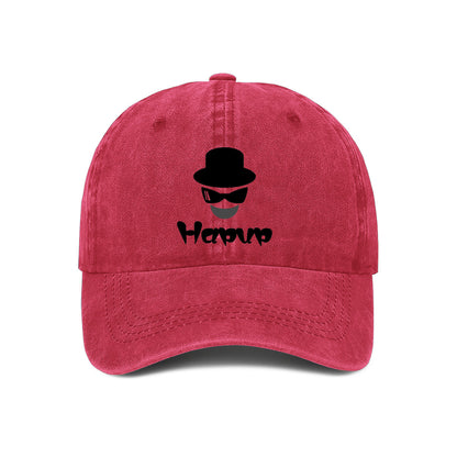 Customizable Washed Denim Dad Hat | Unisex Baseball Cap with Adjustable Fit & Tribal Print