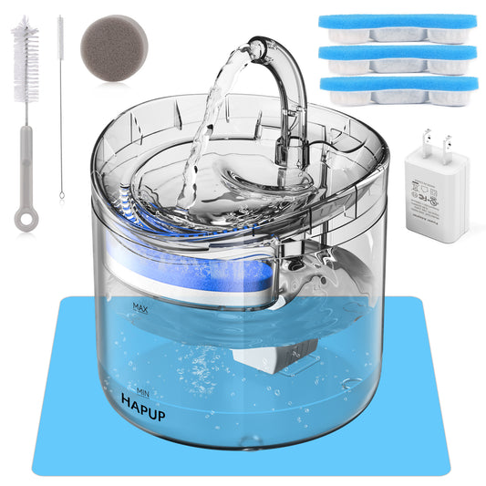 Best cat water fountain by HAPUP, model WF060, designed for easy hydration and improved pet health.