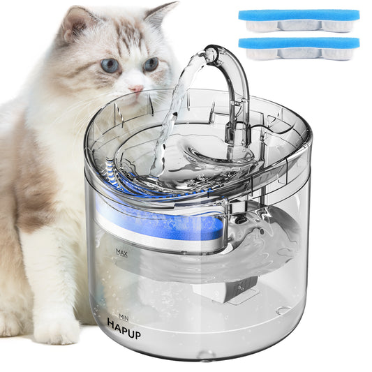 Best cat water fountain by HAPUP, model WF060, designed for easy hydration and improved pet health.