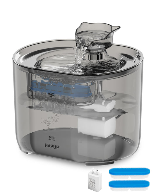 Best Cat Water Fountain – HAPUP FT666 with dual drinking modes for pets.