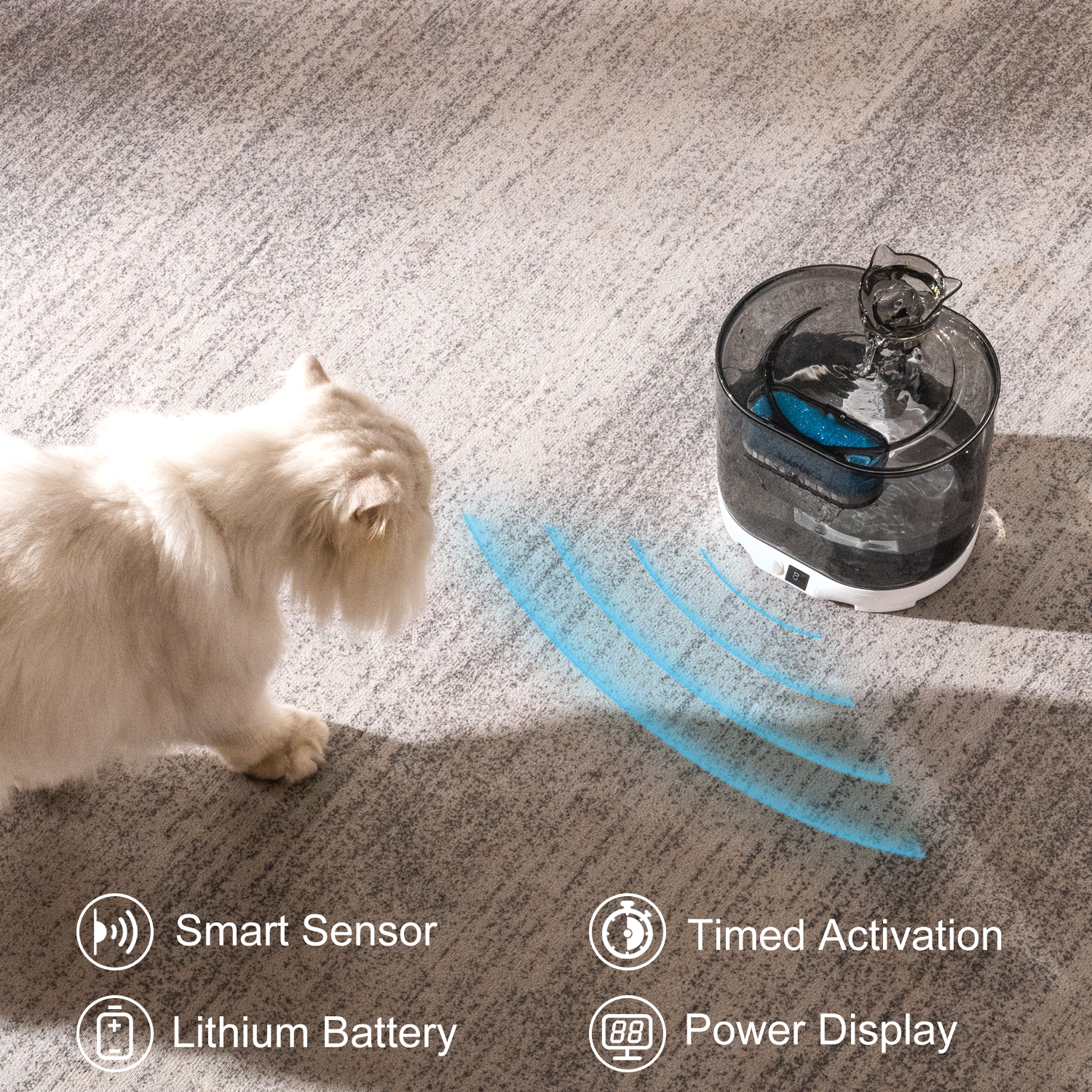 The bestwirelesscat water fountain for optimal hydration and health.