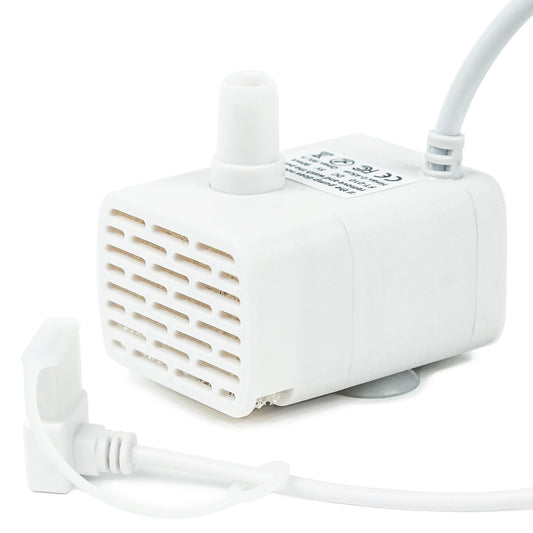 HAPUP wireless cat fountain replacement pump – DC5V, adjustable 3-speed flow, silent operation for pet fountains FT888.
