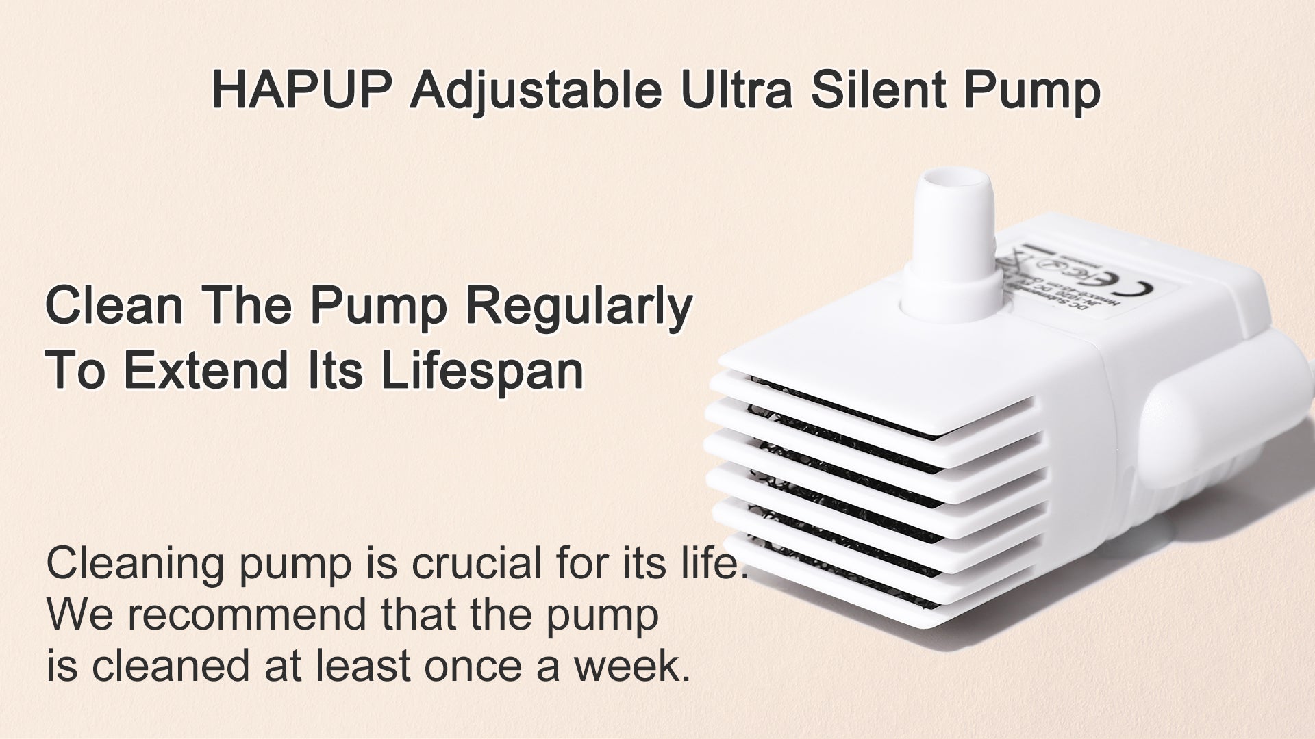Load video: How to clean and maintain the HAPUP adjustable water pump for long-lasting use